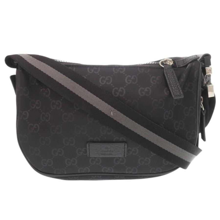 GUCCI Bag: Nylon GG Black W25H19D11cm w/dust bag;