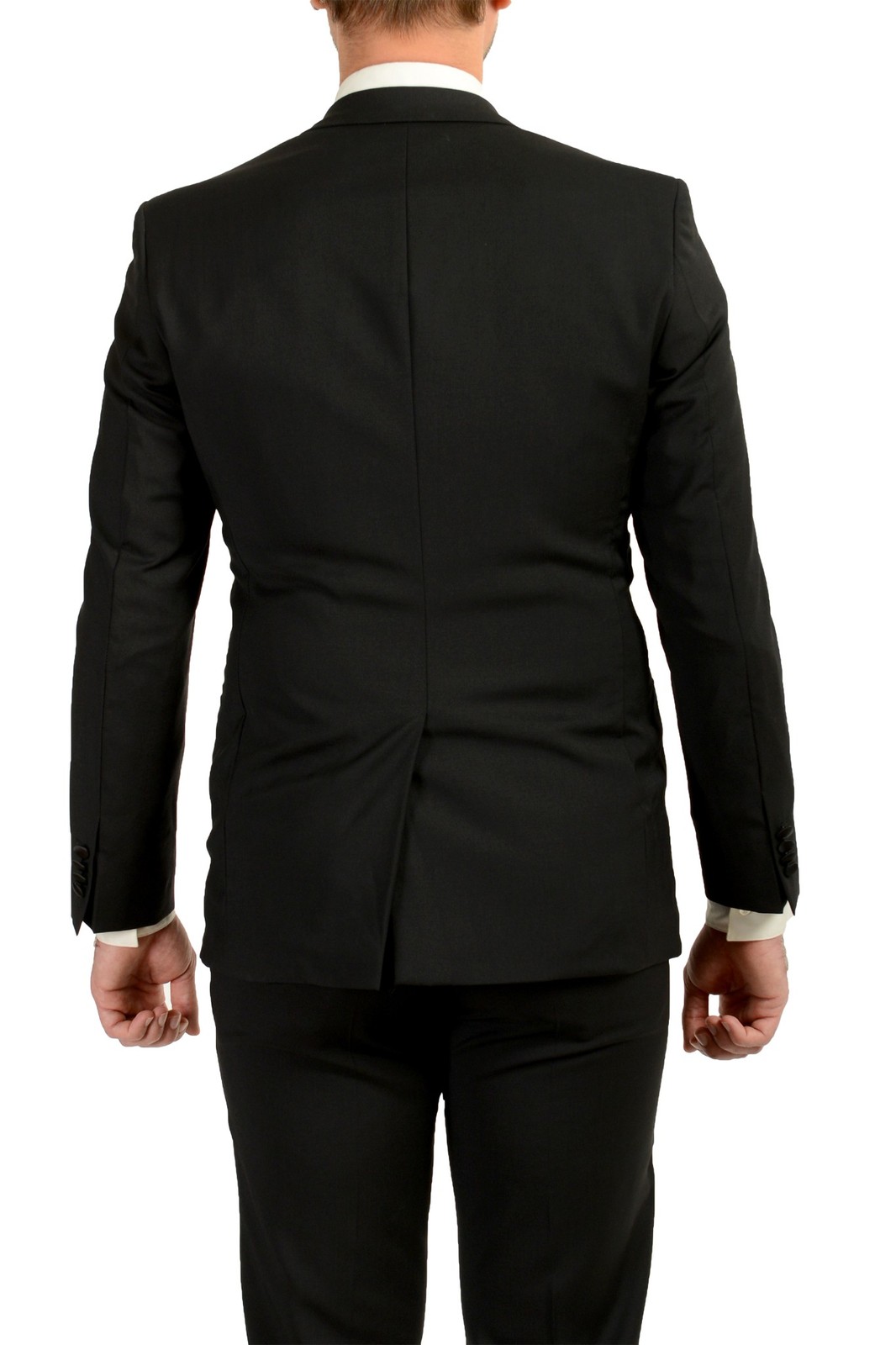 Hugo Boss Men’s “The Stars75/Glamour3” 100% Wool Tuxedo Black Suit US 38R IT 48R