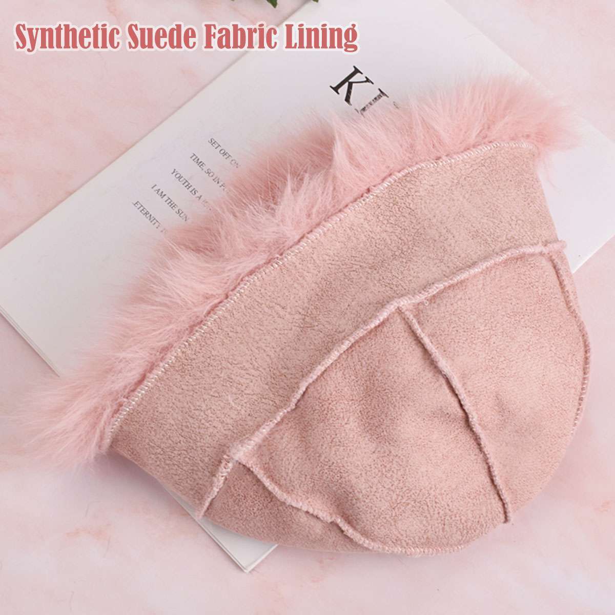 Fluffy Fur Fisherman Hat Women Winter Plush Ear Protection Cap Windproof Warm