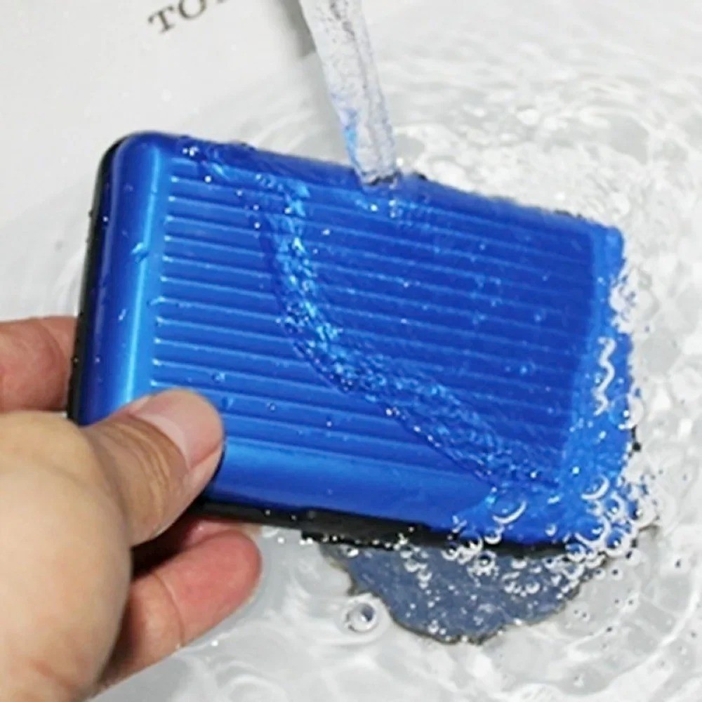 Aluminum Metal Pocket Business ID Credit Card Wallet Holder Waterproof Case Box