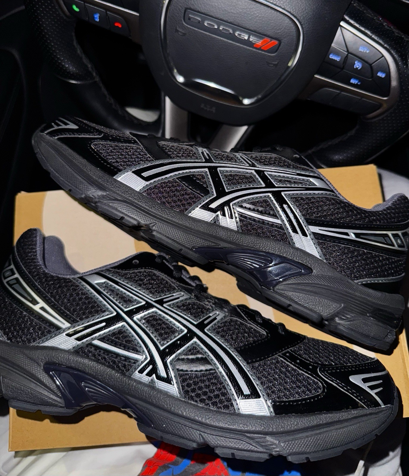 Men’s Size 8.5 ASICS Gel-1130 Black Pure Silver 1201A906-001 Brand New