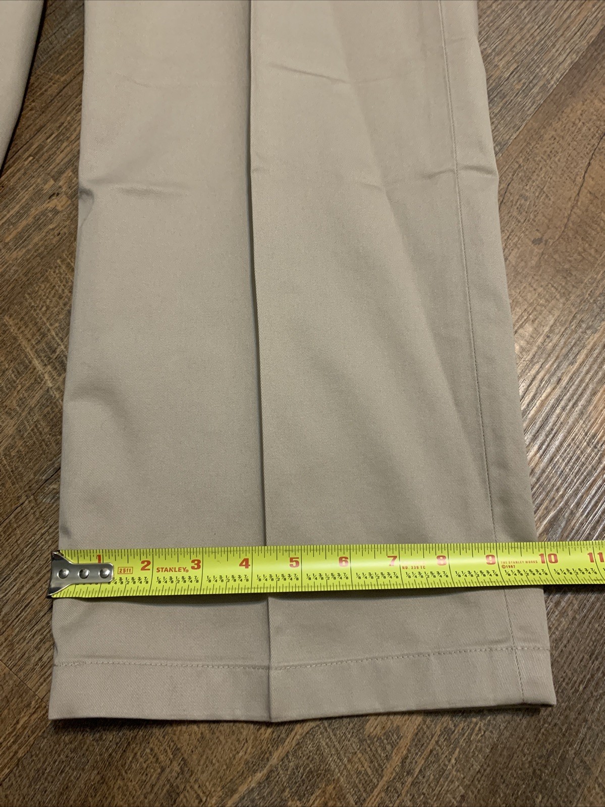 NEW Jos A Bank Mens Traveler Twill Khaki Pants 46×34 Flat Front Cotton $115