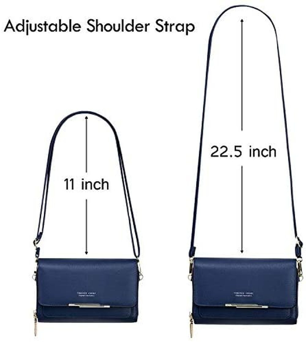 Leather Large Capacity Multifunctional Shoulder Clutch Crossbody Bag Phone Purse