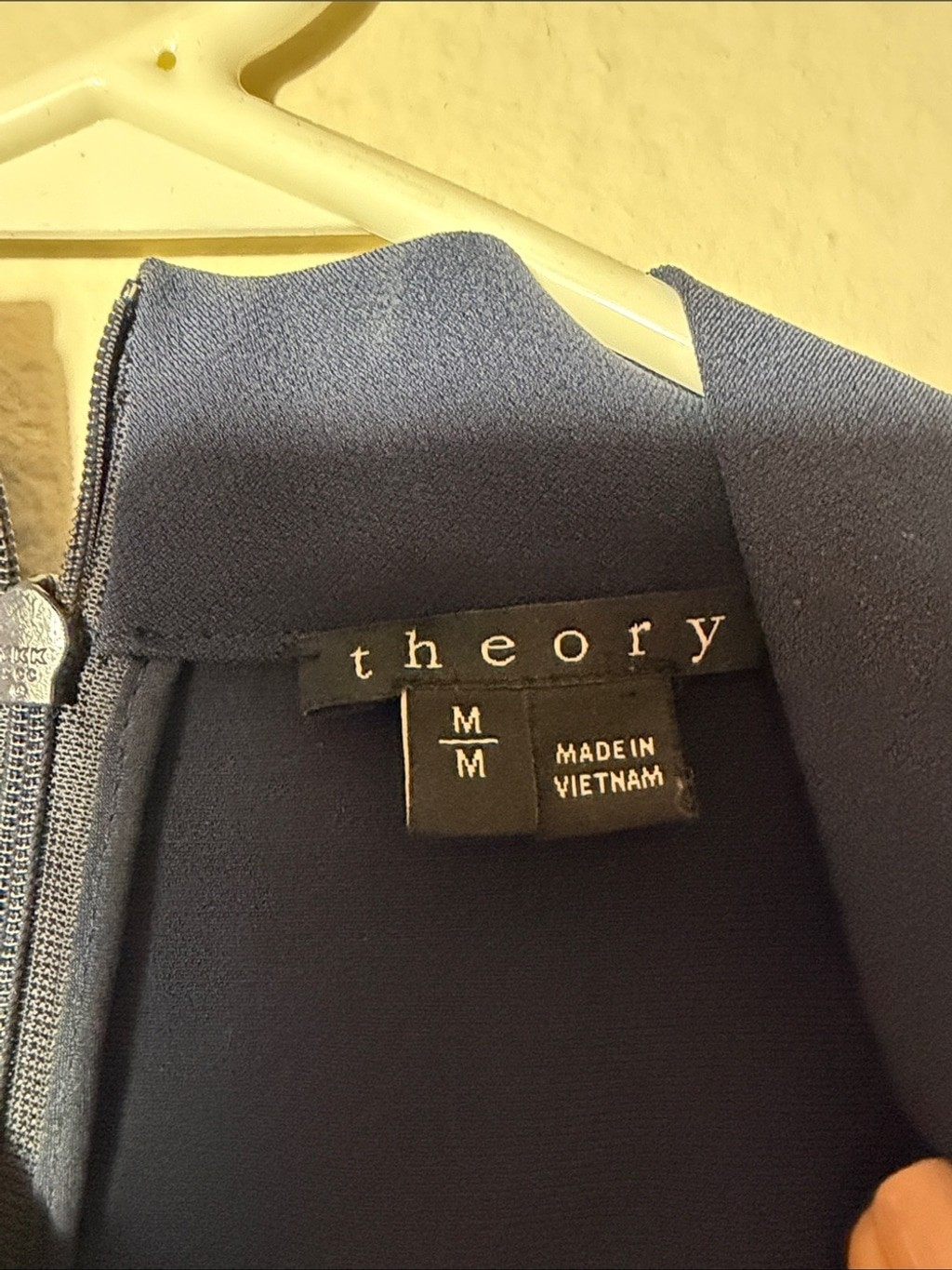 Theory Navy Sleeveless Mock-Neck Camisole