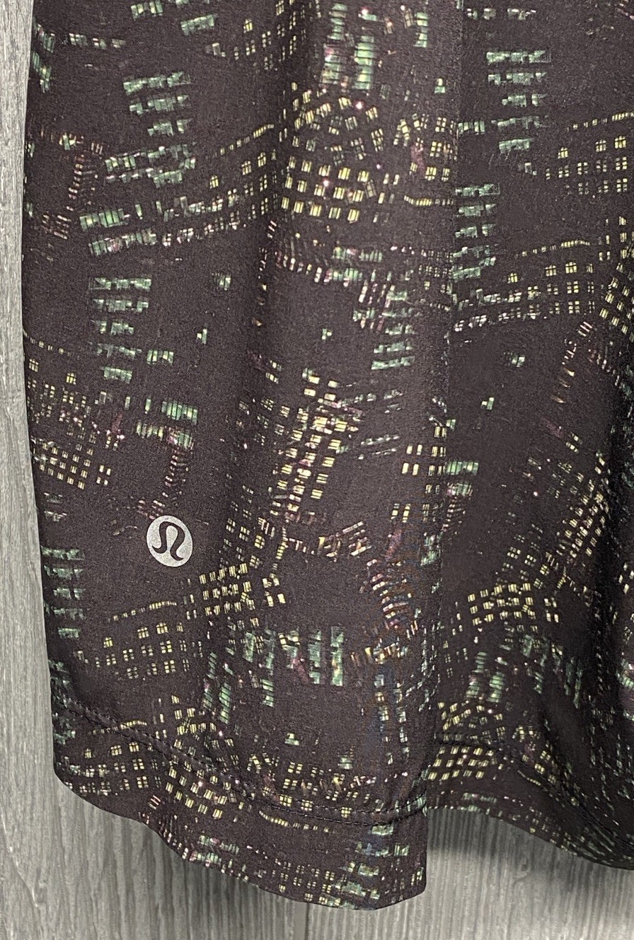 Lululemon Mens Lightweight Stretch Printed Drawstring Athletic Shorts Size XL