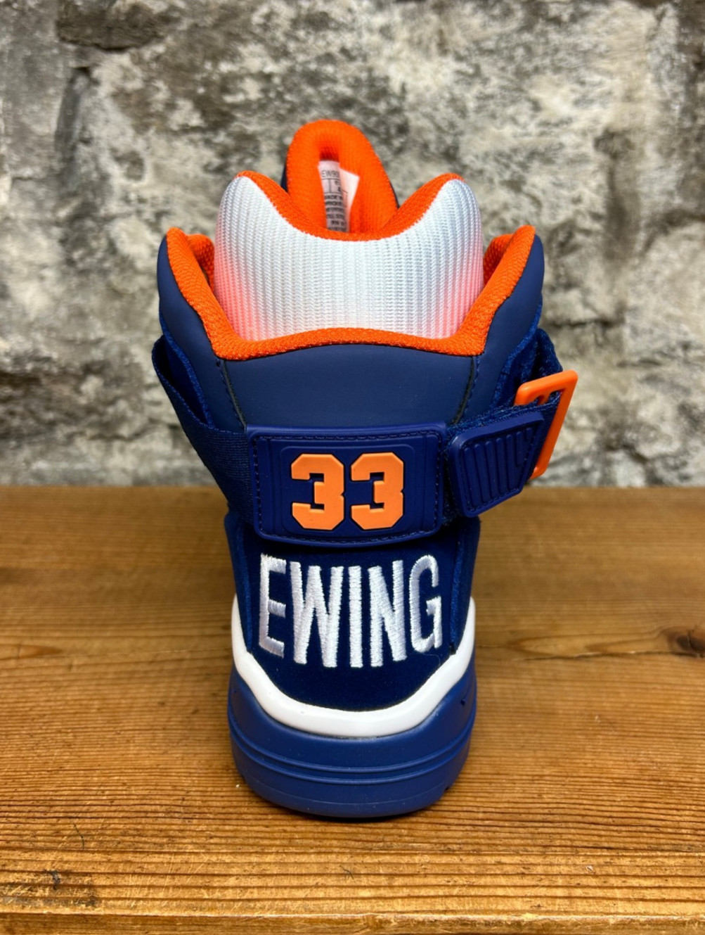 EWING 33 HI OG 1EW90013-449 SUEDE ROYAL/WHITE/ORANGE New In Box
