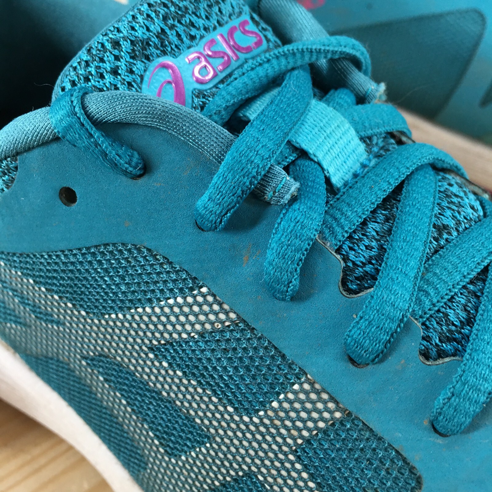 Asics Shoes Womens 9 Road Hawk Ff Running Sneakers Blue Lace Up Low Top T7D7N