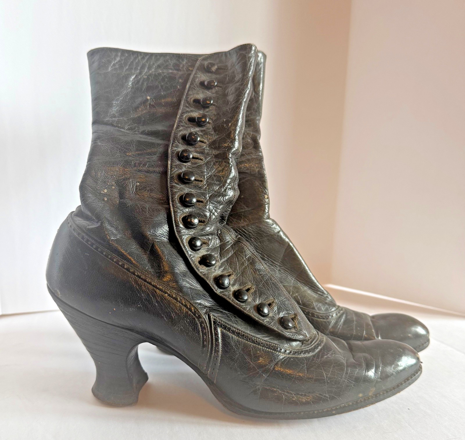 Antique Victorian Edwardian Era Ladies Boots-1880’s-Size Unknown-Collectible