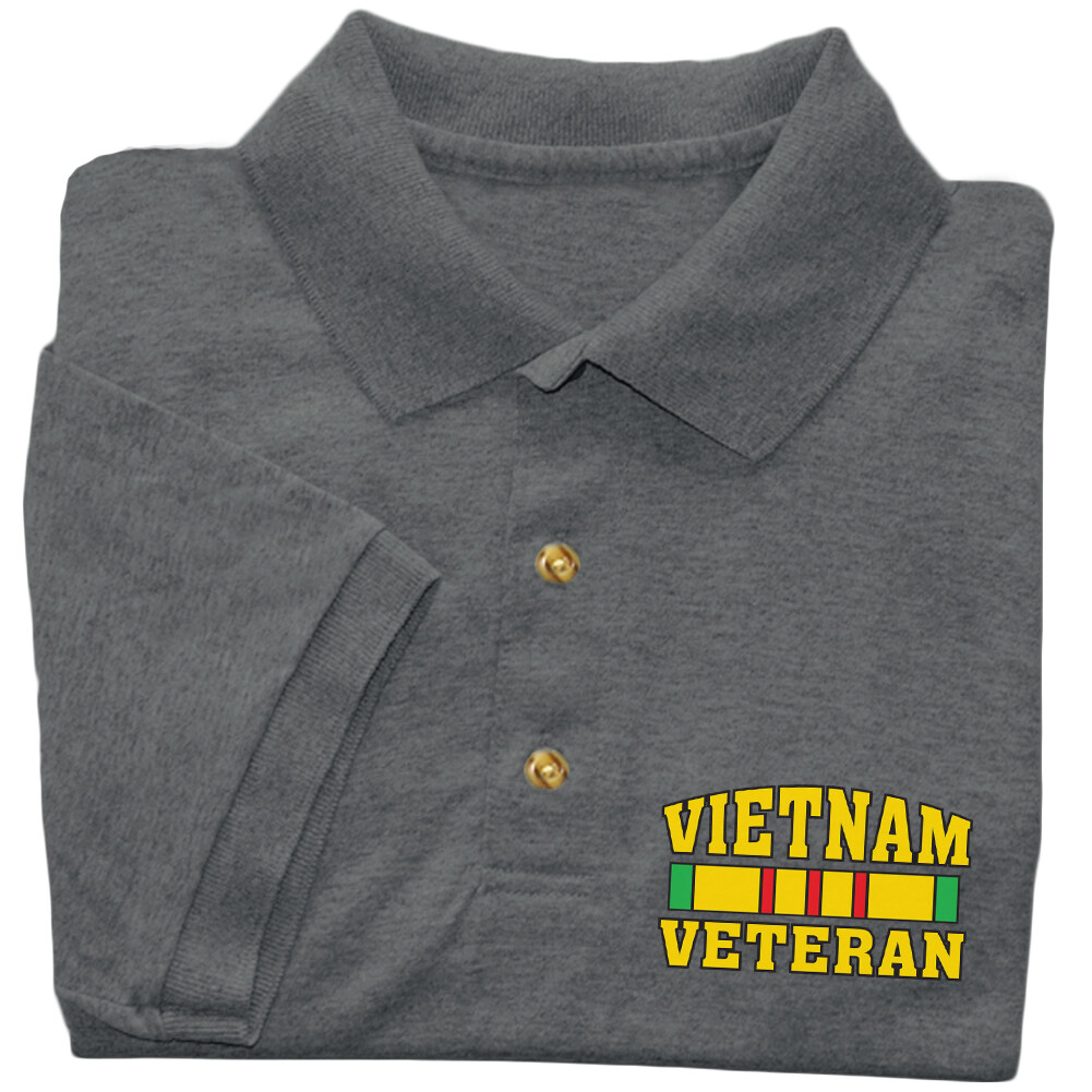 Vietnam Veteran Polo Golf Shirt Collared American War Vet Tee Shirt Gifts