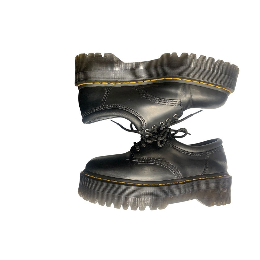 Dr Martens 8053 Quad Platform Black Leather Oxford Shoes Women’s US 7 UK 6 EU 39