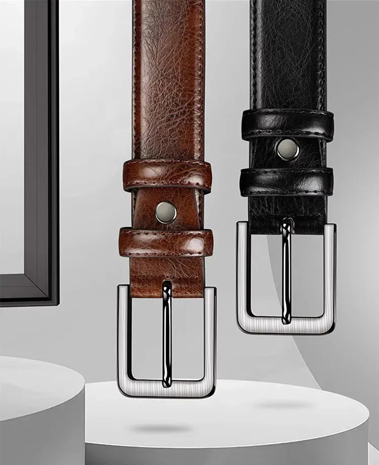 Men’s belts,Full Grain Genuine Leather Casual Dress Jeans Belts for Men