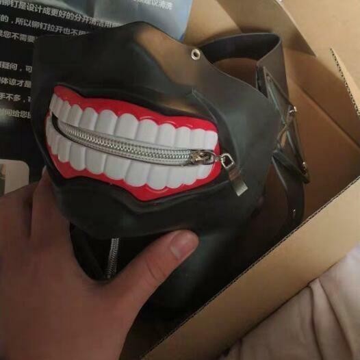 Anime Tokyo Ghoul Mask Ken Kaneki Hood Mask Halloween 3D Rubber Cosplay Prop