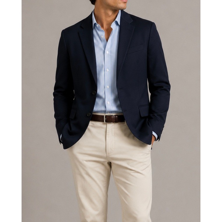 J.Crew Ludlow Slim Fit Suit Jacket Navy Loro Piana Super 120s Wool 38R 28130