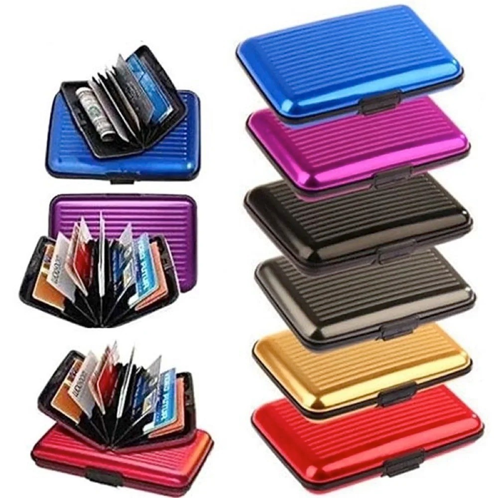 Aluminum Metal Pocket Business ID Credit Card Wallet Holder Waterproof Case Box