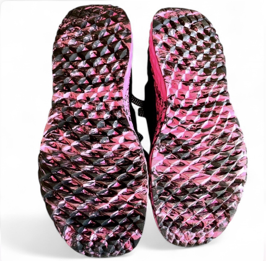 NOBULL NWOT Allday Knit Running Shoes Black Pink Marble Unisex 9.5W 8M MSRP $149