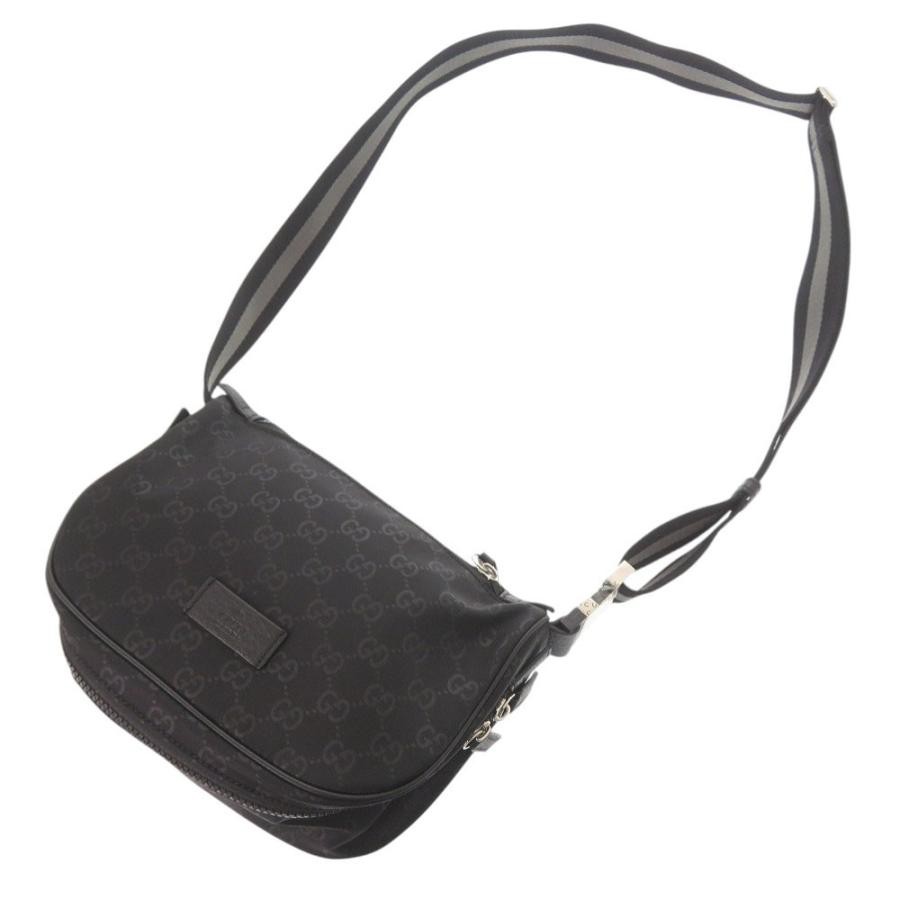 GUCCI Bag: Nylon GG Black W25H19D11cm w/dust bag;