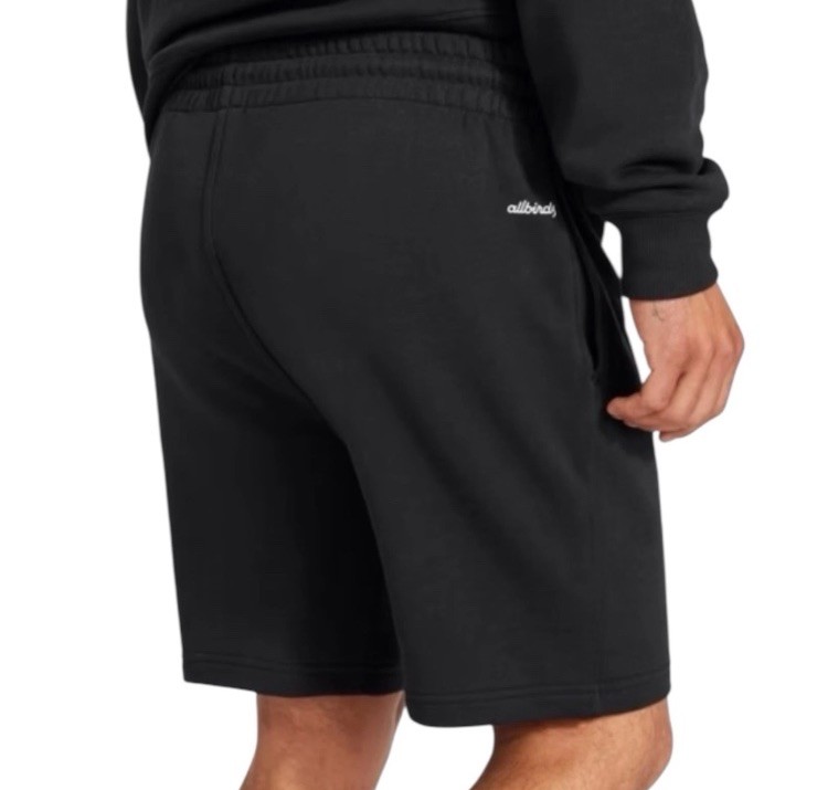 NEW Allbirds R&R Black Sweat Shorts Lounge Drawstring Pockets Casual Size S