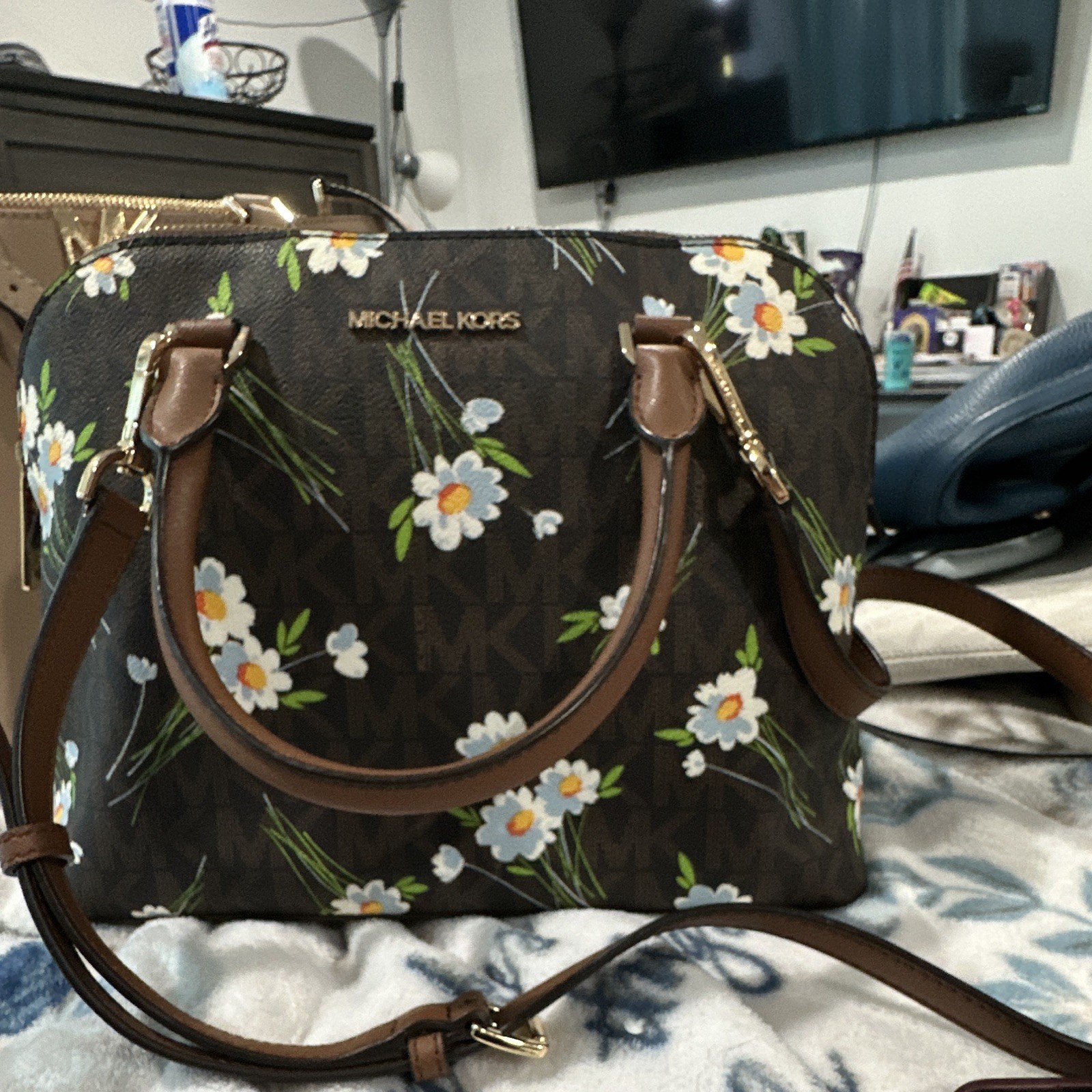 Michael Kors Women’s Medium Detachable Satchel Crossbody Bag Handbag