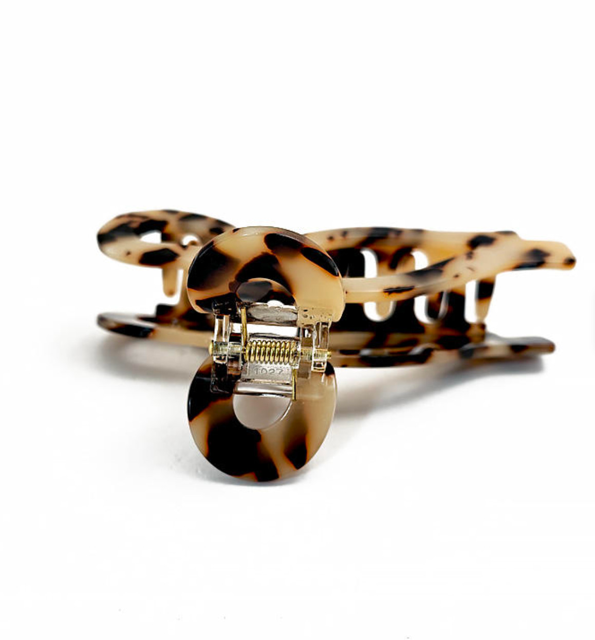 11cm Irregular Bow Elegance Simple Acetate Hair Clip Tortoiseshell Temperament