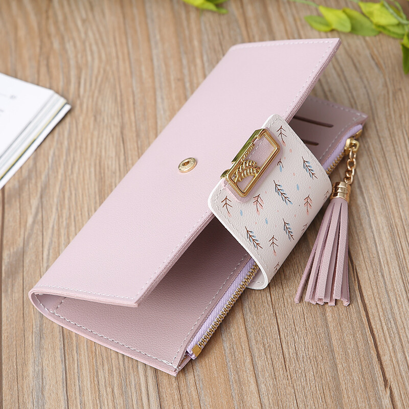 Women Lady Leather Clutch Wallet Credit Card Holder Long Purse Hasp Handbag Gift