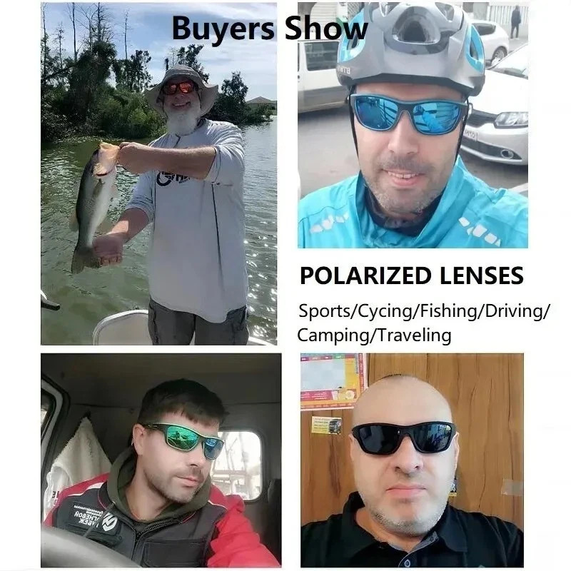 Polarized Sports Sunglasses UV400 Cycling Fishing Driving Men Women Outdoor