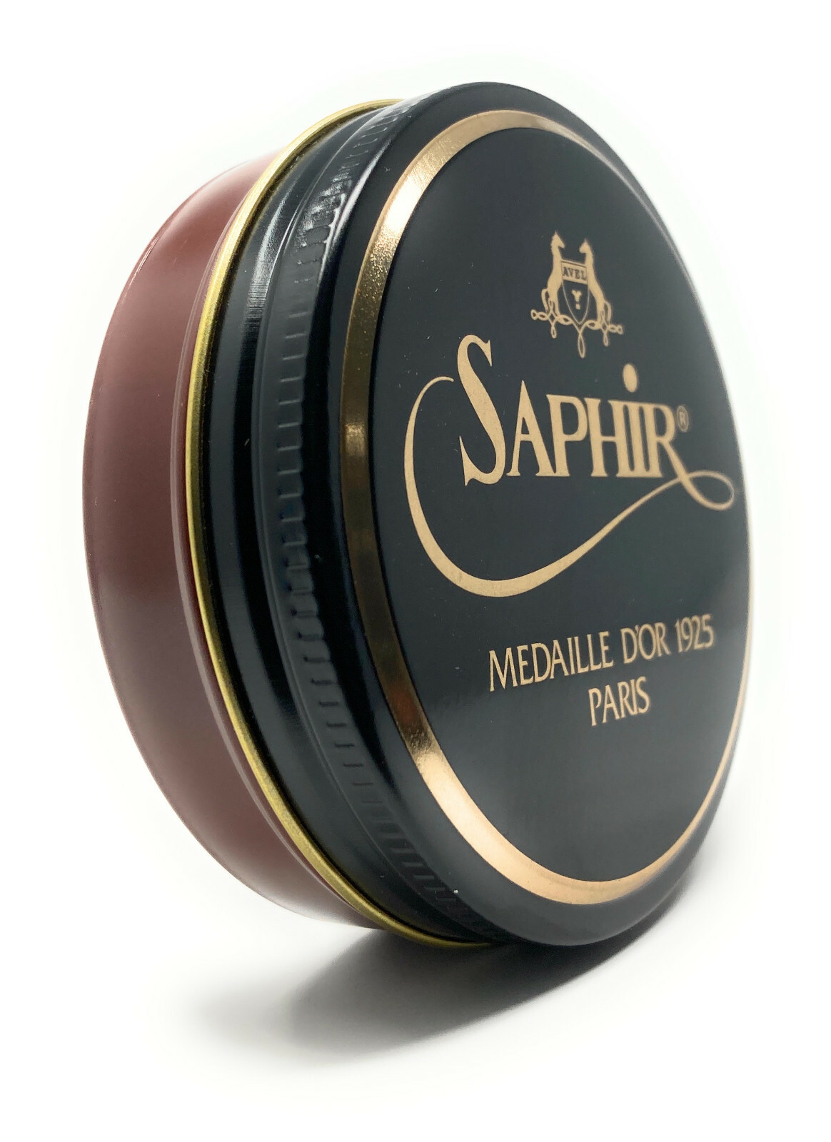 Light Brown – Saphir Medaille d’Or Pate de Luxe Shoe Polish Wax – 50ml Tin