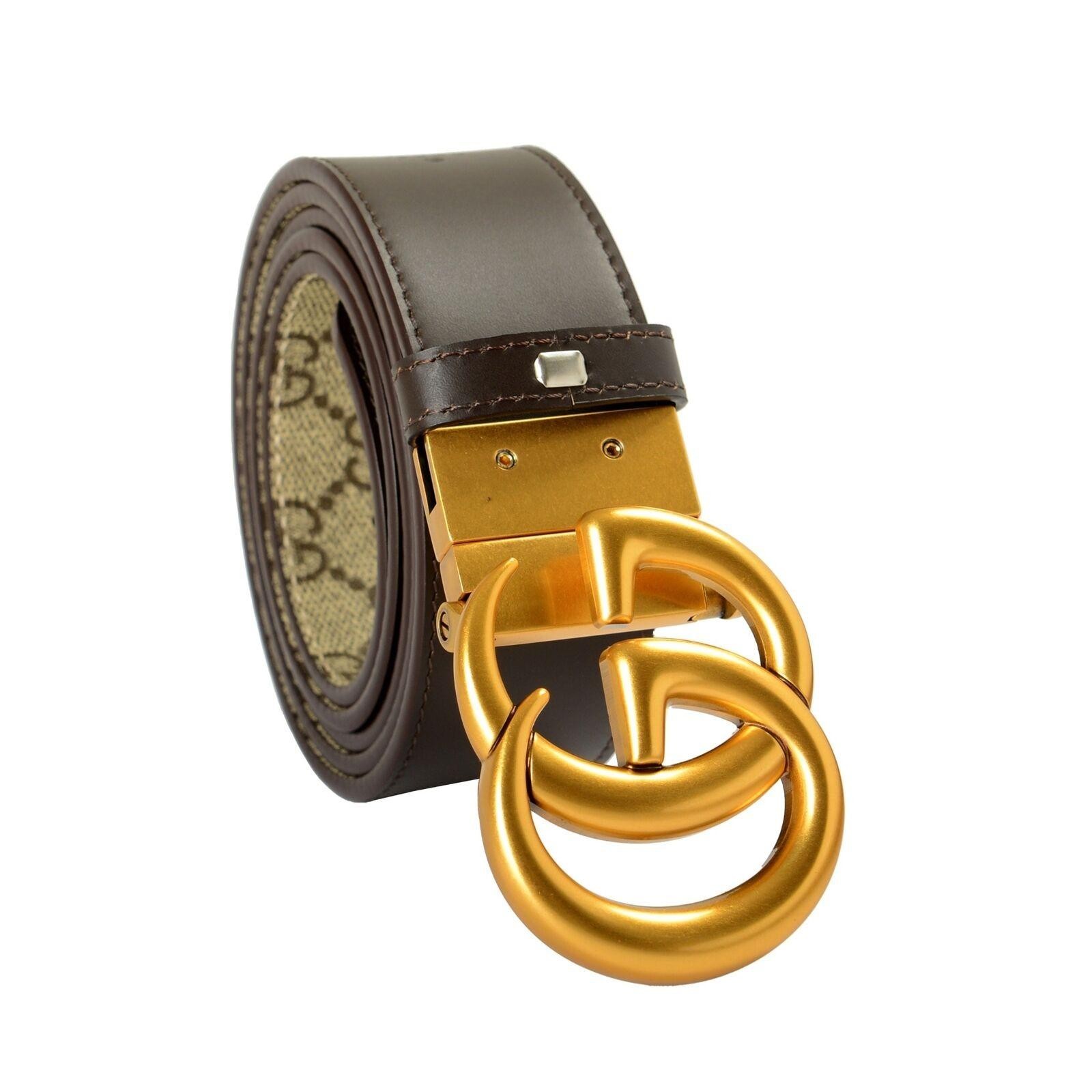 Gucci 100% Leather GG Marmont Reversible Belt US 30 IT 75