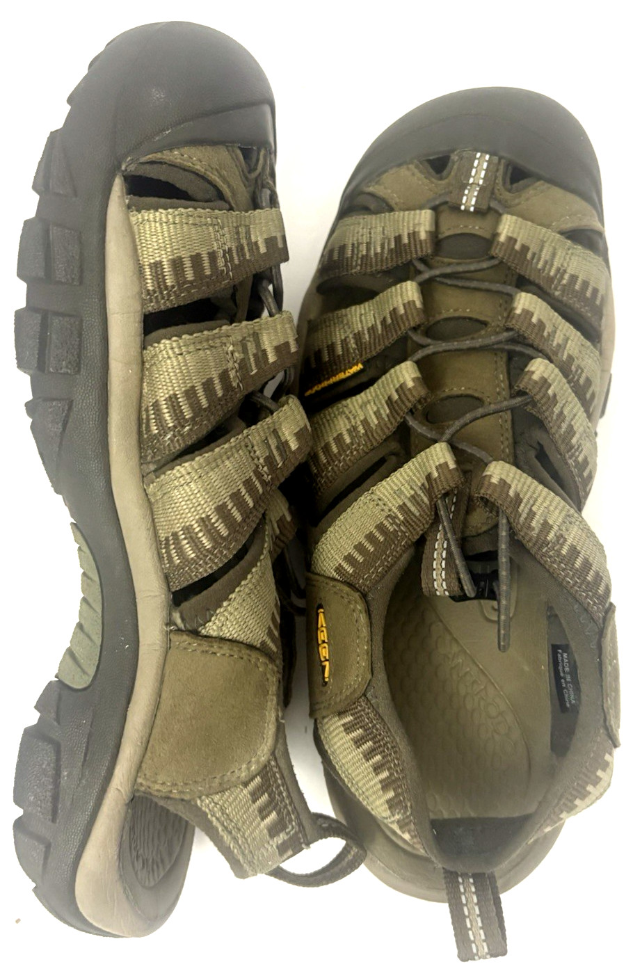 Keen Newport H2 Waterproof Hiking Sport Sandals Women US 7 UK 6 EU 39 Green Gray