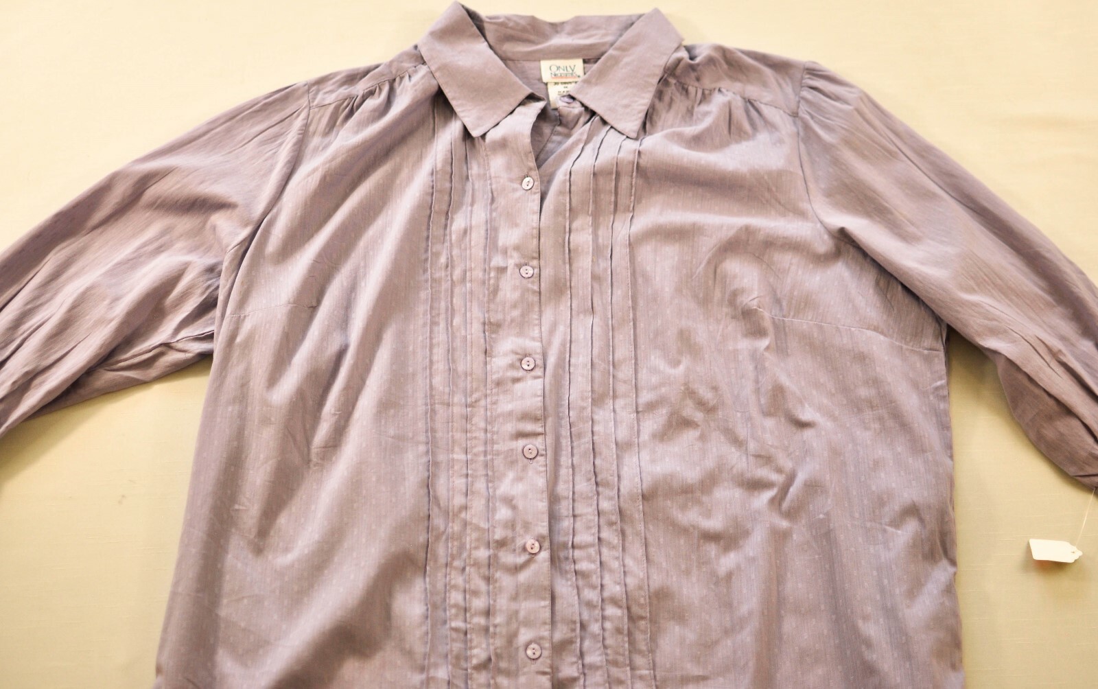 women’s ONLY NECESSITIES light purple 3/4 sleeves blouse size 1X 100% cotton