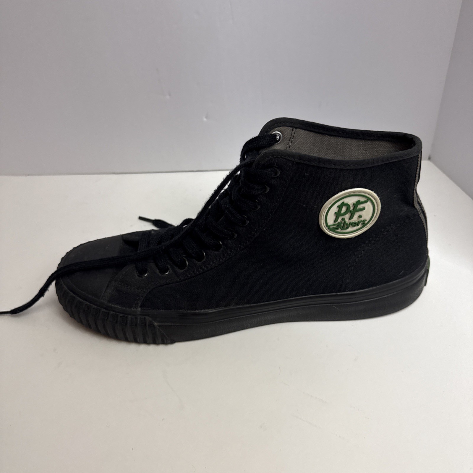 PF Flyers Shoes Mens 10 High Top Canvas Sneakers Sandlot Drip Street Hustle