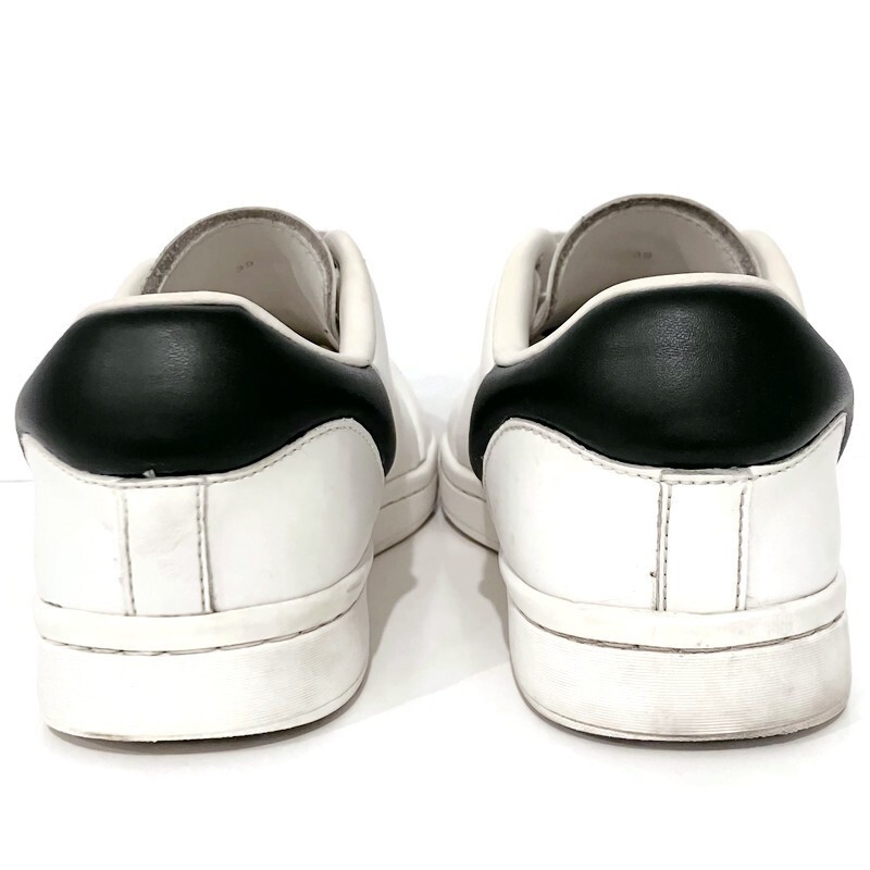 Raf Simons (Runner) White/black Leather Orion Shoes Women’s Size US 7/UK 6/EU 39