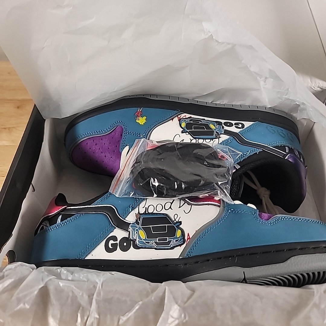 JUICE WRLD LIMITED Legacy Drip GOODBYE & GOOD RIDDENCE Shoes SIZE 10 Brand New