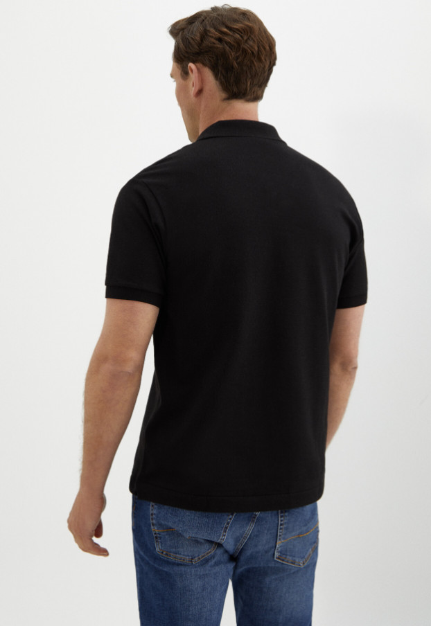 Lacoste Men’s Classic Fit Short Sleeve Pique Polo Shirt Black