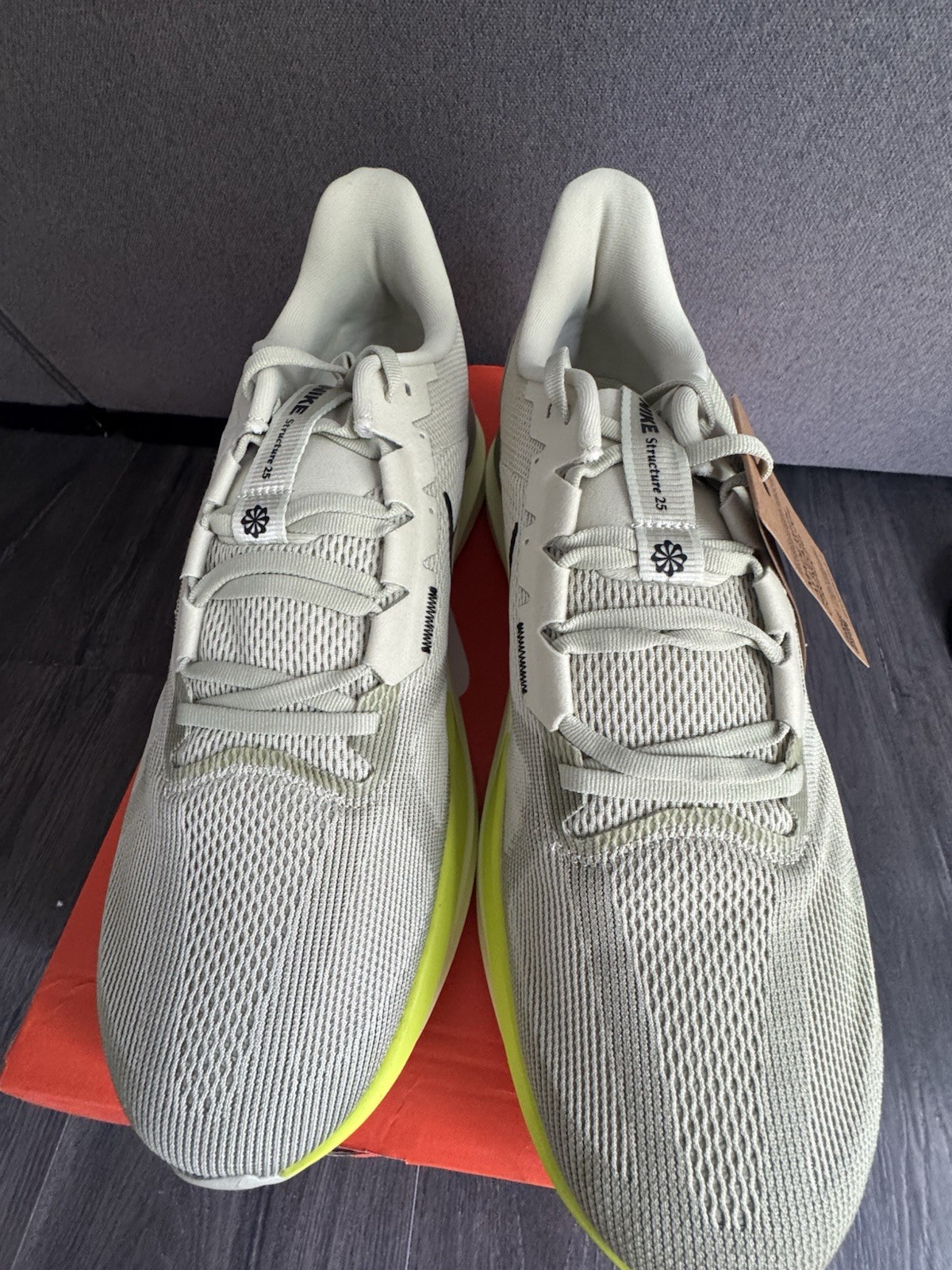 Size 15- Nike Air Zoom Structure 25 Olive Aura Volt DJ7883-302