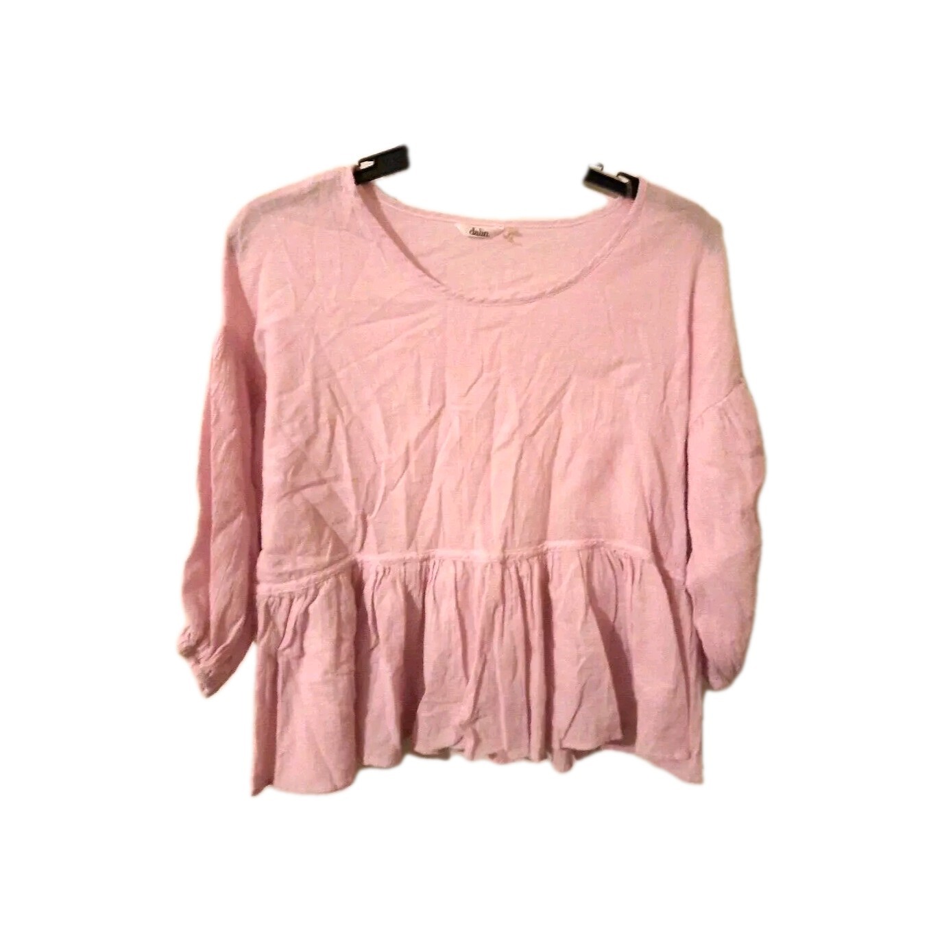 Dalin Blouse Lavender/ light purple Top Women’s Size Medium 100% Cotton Ruffled