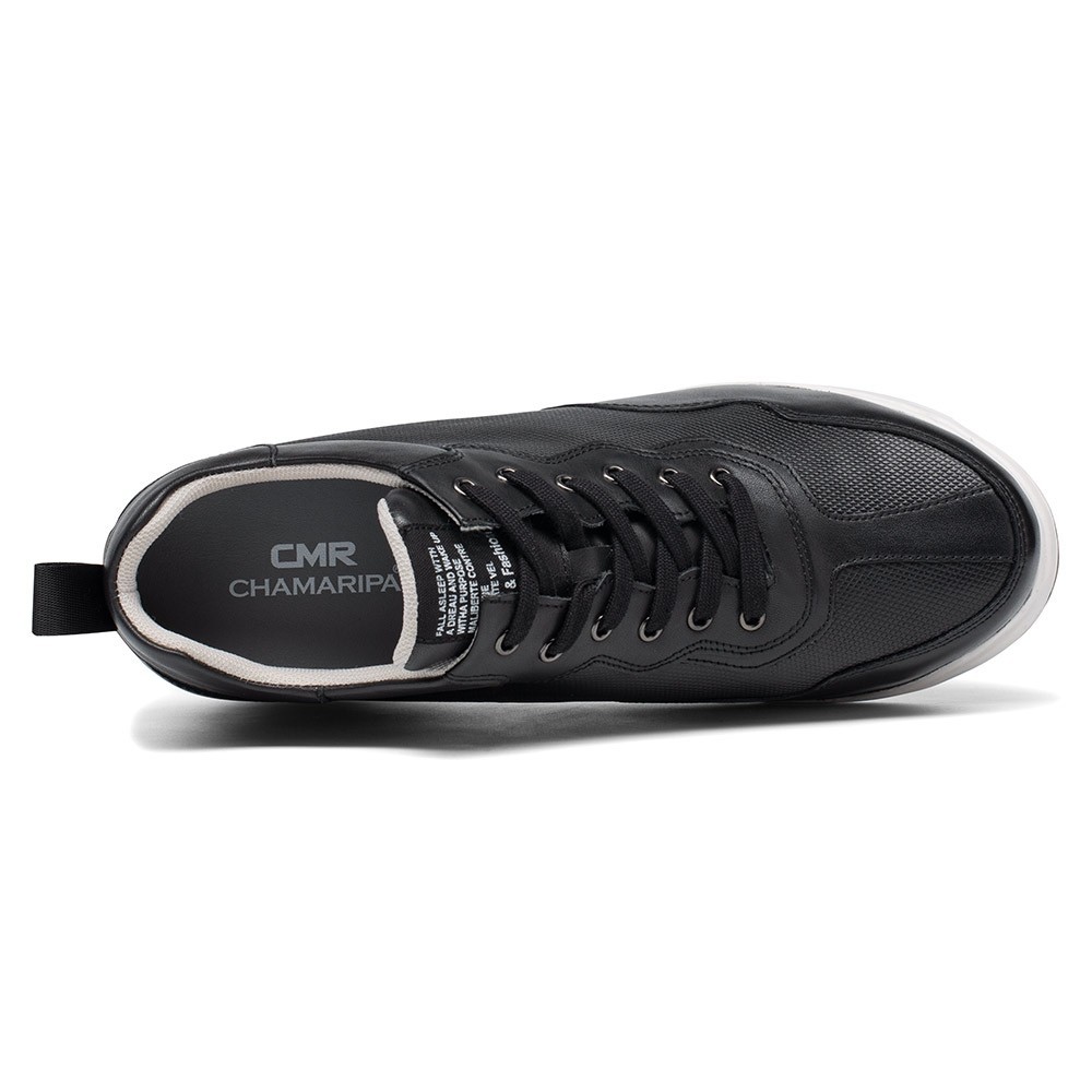 us6.5 CHAMARIPA 11cm/4.3″ elevator shoes men Height Increase high top sneaker