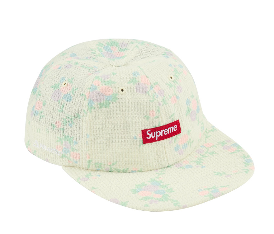 Supreme Polartec Waffle Small Box 6-Panel Cap Hat Floral FW24 Supreme New York