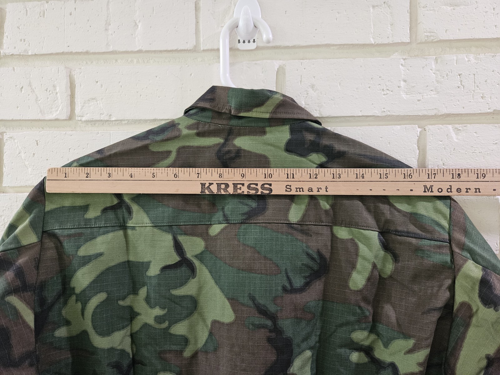 Vtg Vietnam Era ERDL Jungle Jacket Fatigue Poplin Med-Reg/ Mint-New Old Stock