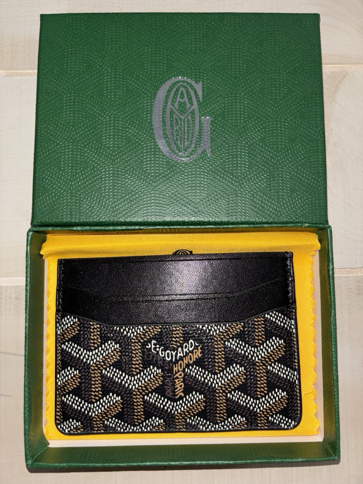 Luxury Men’s Yard card holder wallet – black/Brown/White 🔥 FREE US SHIPPING