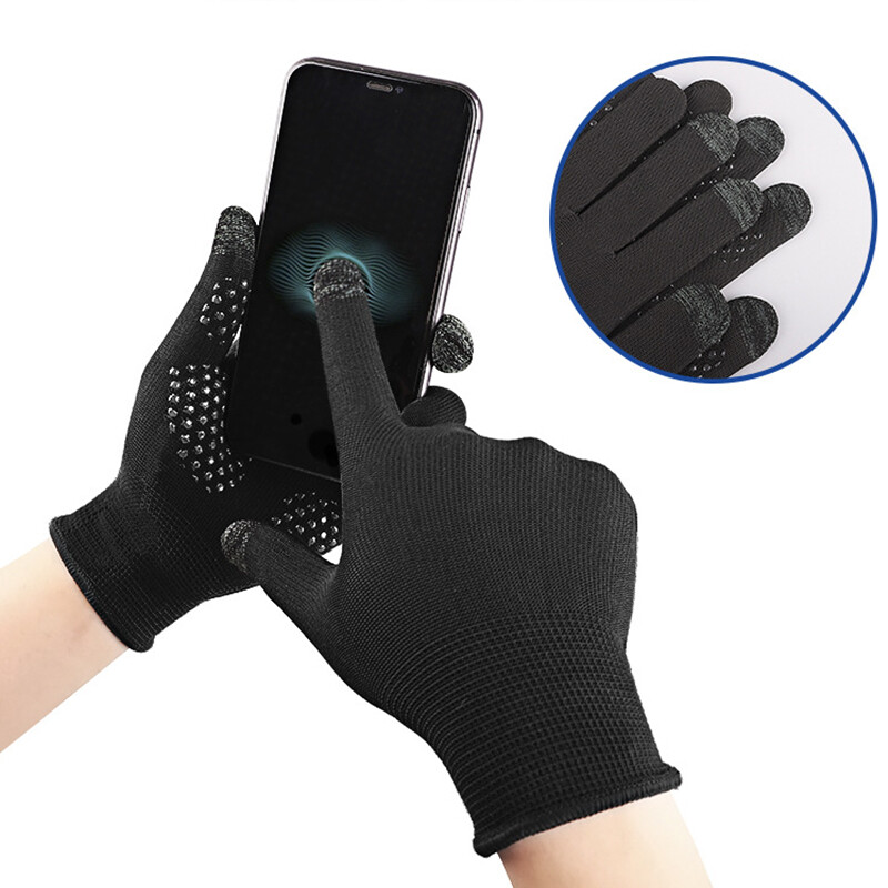 Anti-Slip Gloves Unisex UV Sun Protection Driving Touch Screen Thin Mittens UK