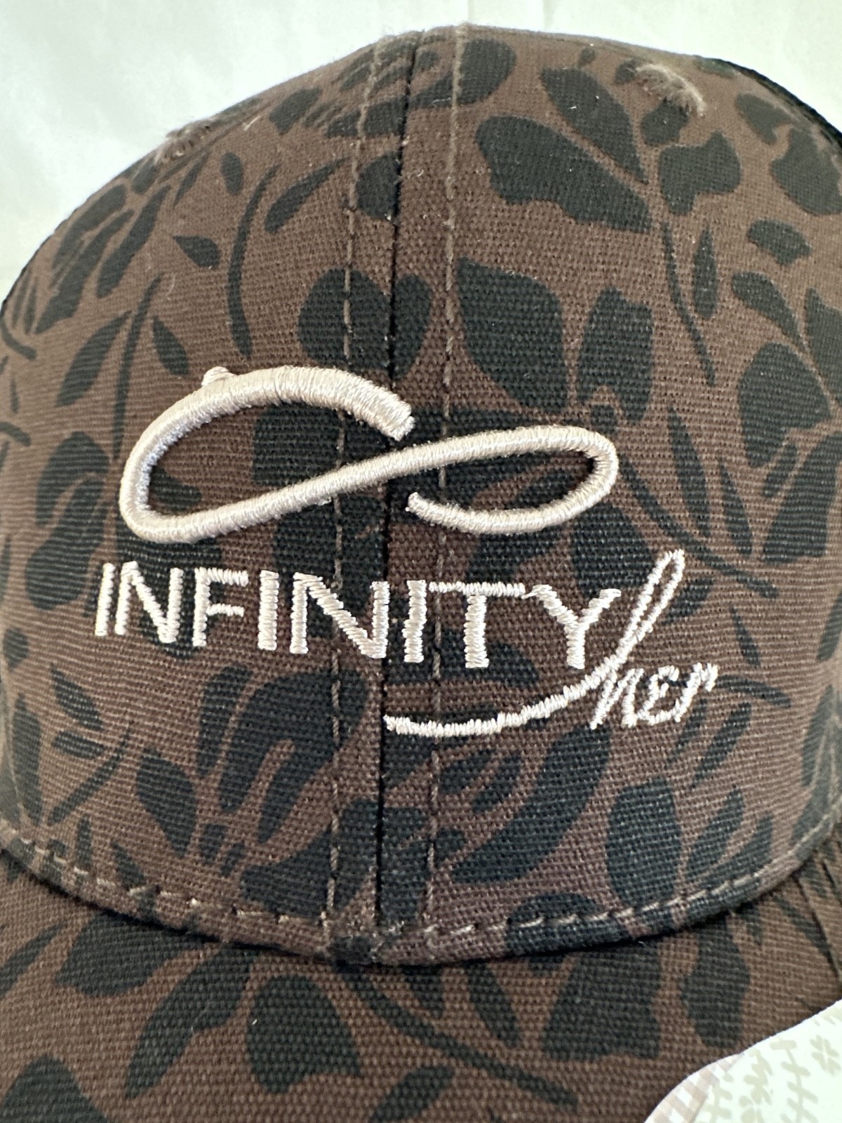 Infinity Her Modern Trucker 6-Panel Structured Cap Hat Adjustable Closure Brown