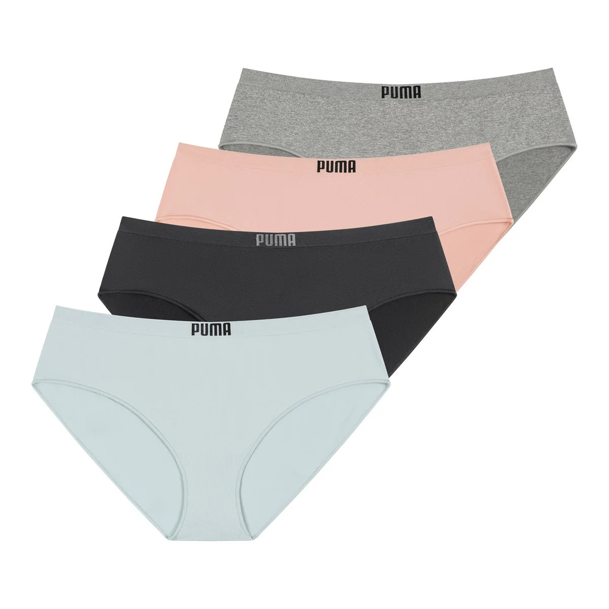 PUMA Ladies’ Seamless Bikini, 4-pack