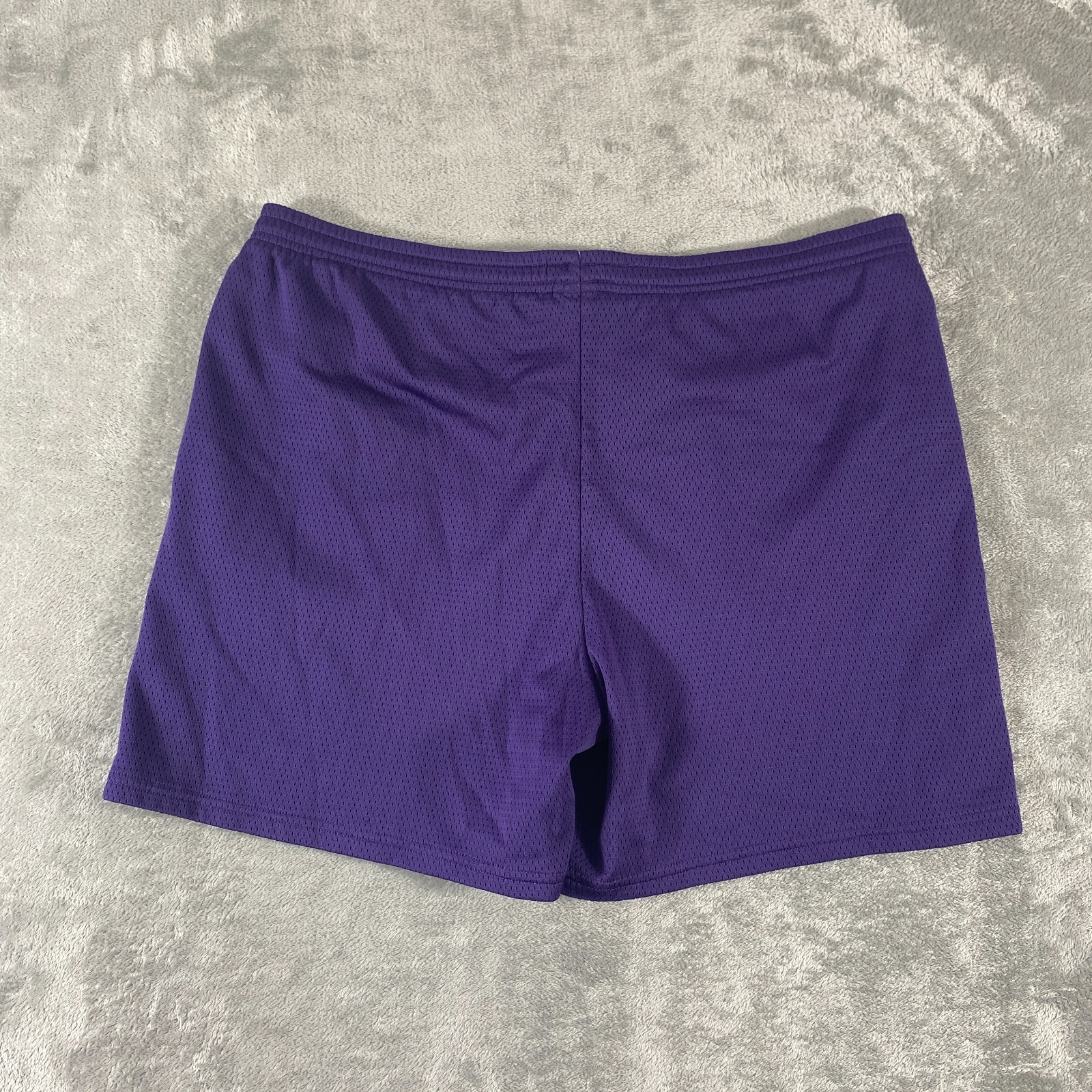 Vintage 90s Nike Air Mesh Shorts Mens XL Purple Black Tag Embroidered Logo