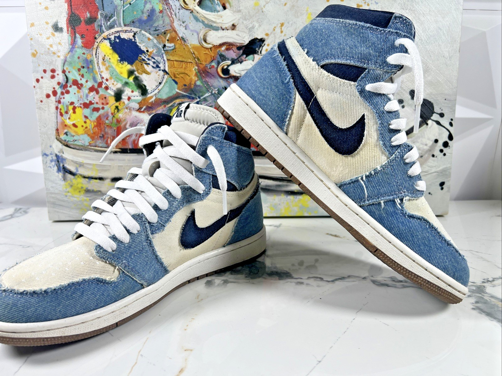 Nike Air Jordan 1 OG High Denim FQ2947-100 Mens 7 Womens 8.5 🔥 DENIM DRIP