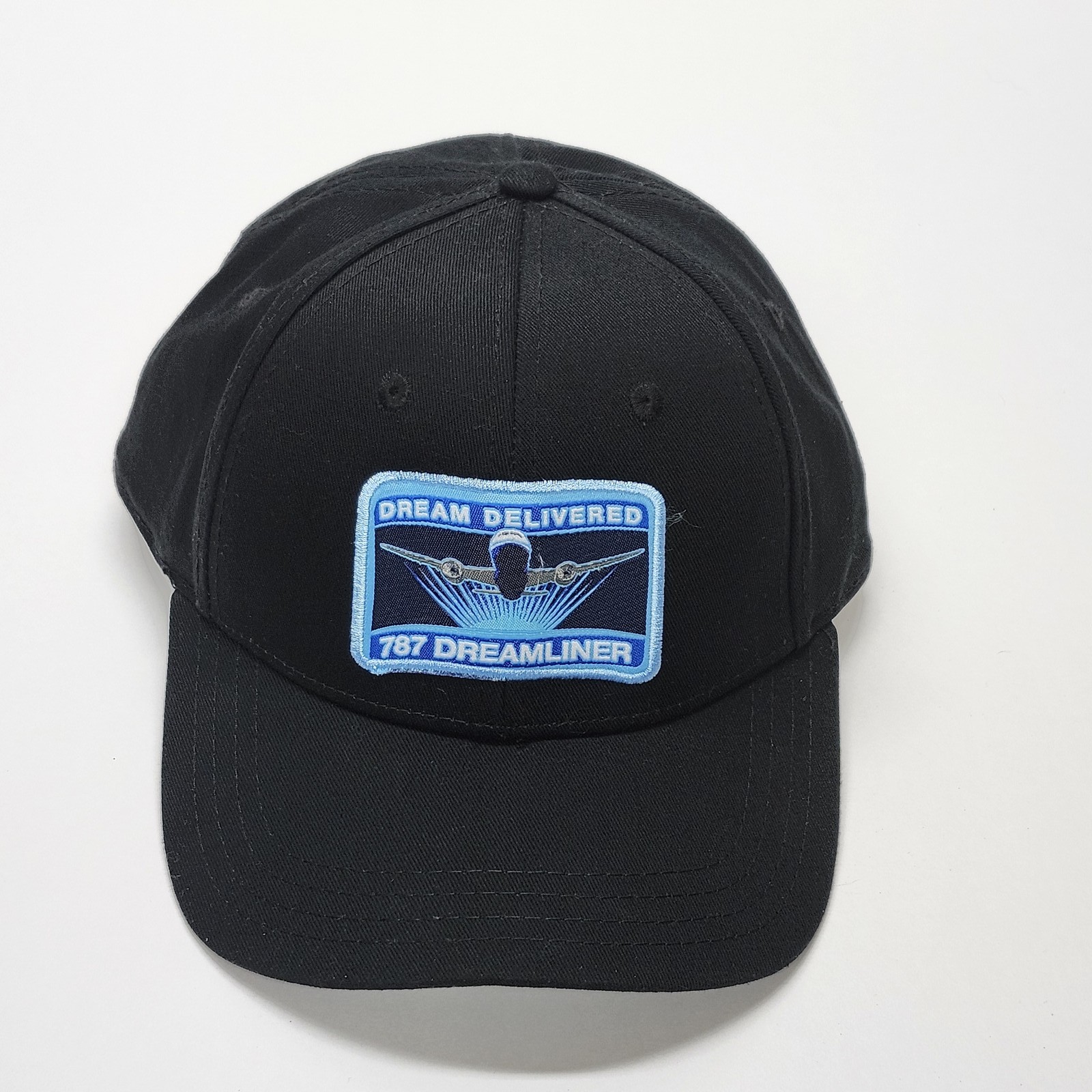 Boeing 787 Dreamliner Hat Cap Dream Delivered Official Merchandise Black Cotton