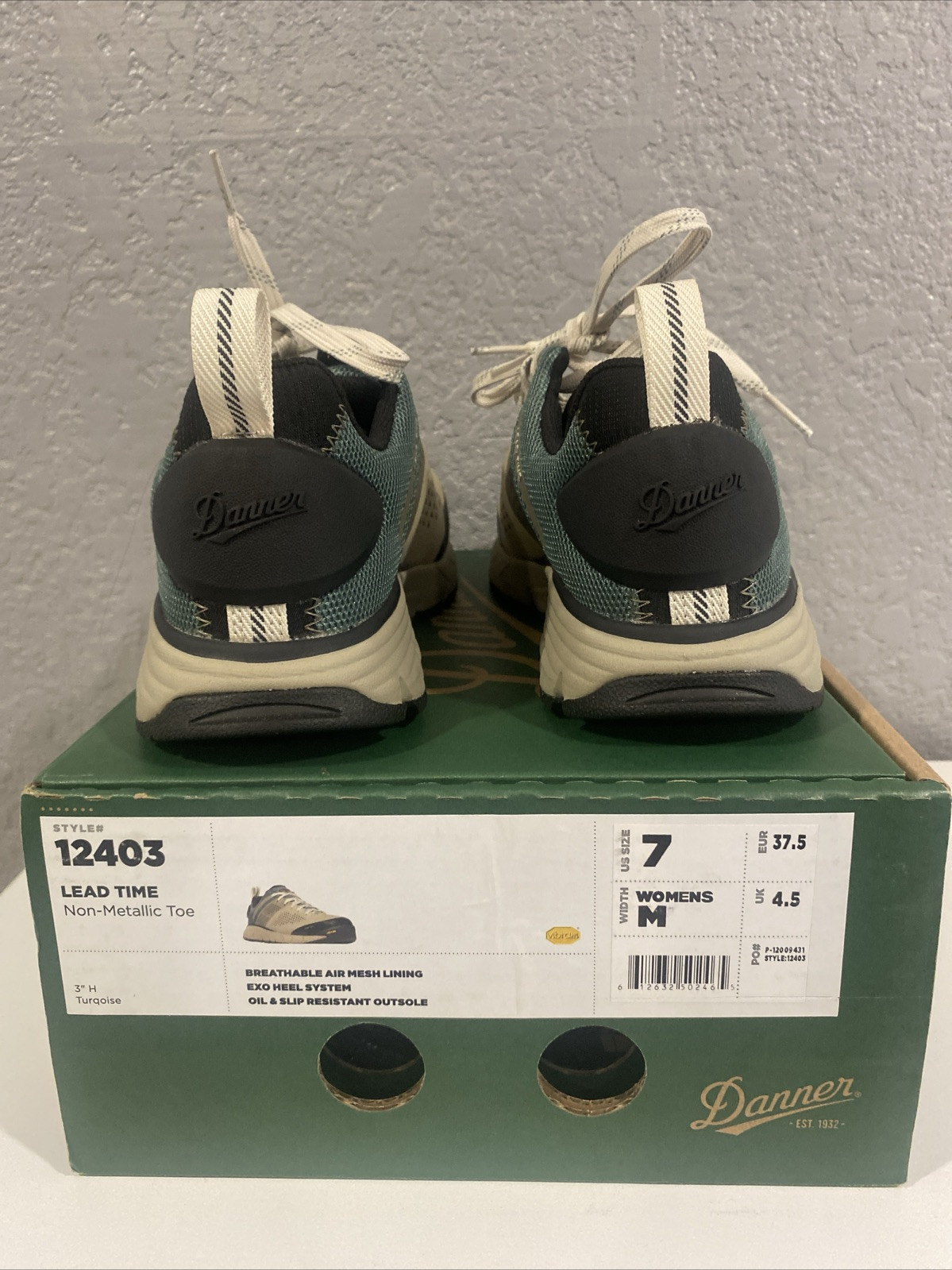 DANNER RUN TIME 3” WORK SHOE Breathable Air Mesh Women’s Size 7