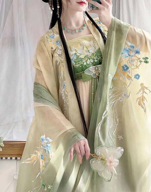 Women Chinese Traditional Cosplay Costume Ancient Vintage Gradient Hanfu Dress