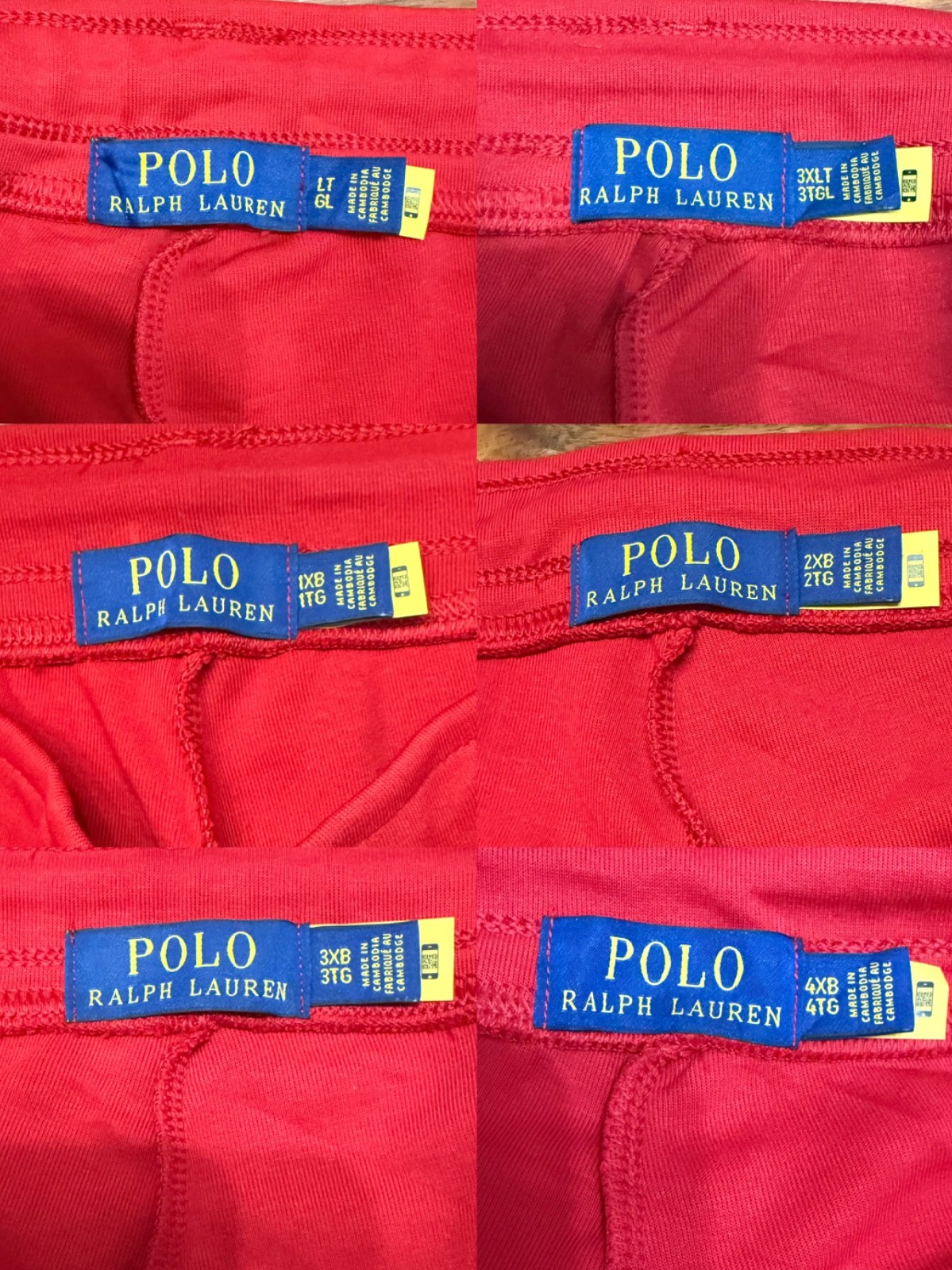 Polo Ralph Lauren Men’s Double Knit Red Sweat Shorts Big & Tall Sizes