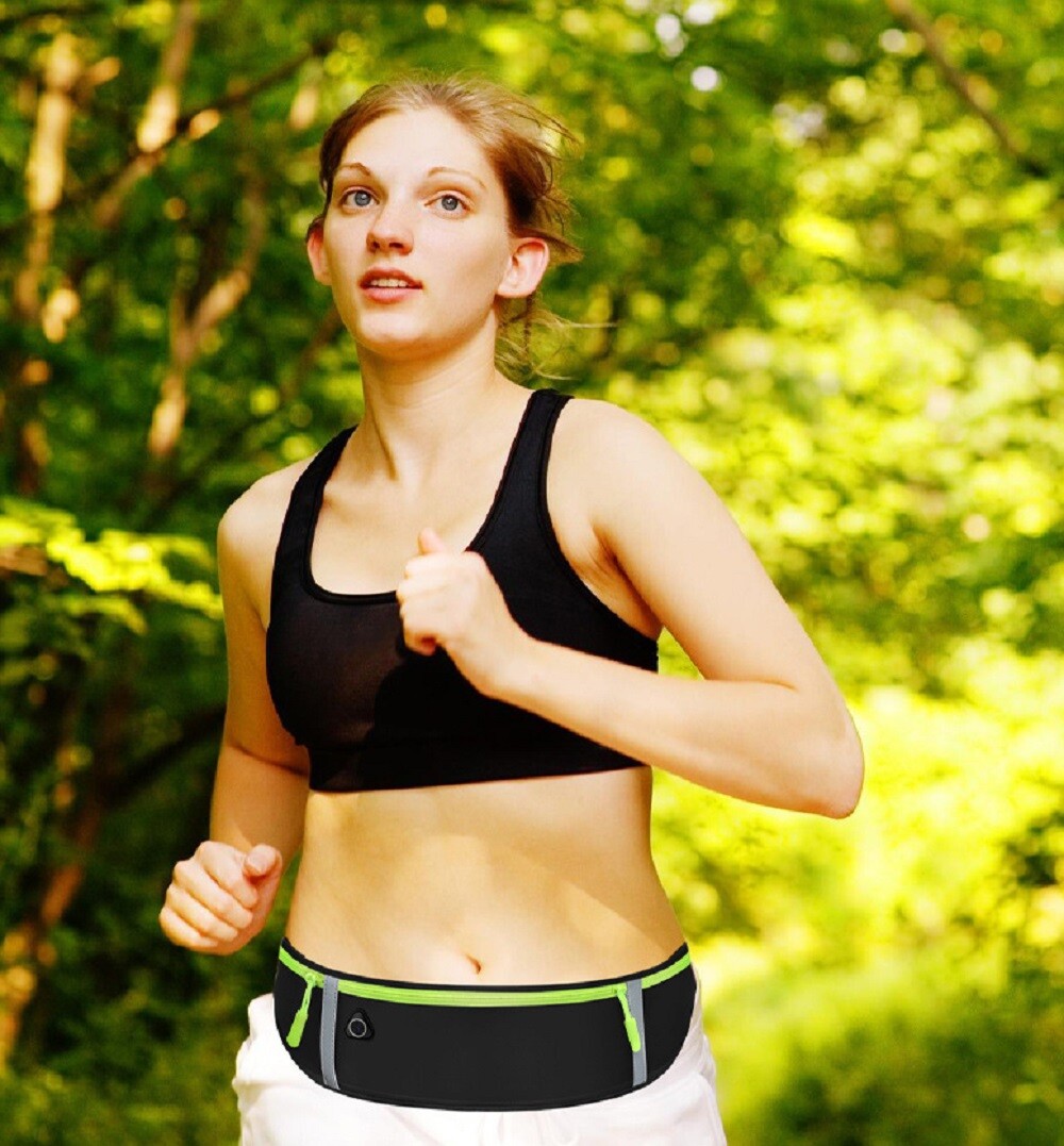 Adjustable Running Belt Waist Pack – Water-Resistant Sports Fanny Pack, Unisex