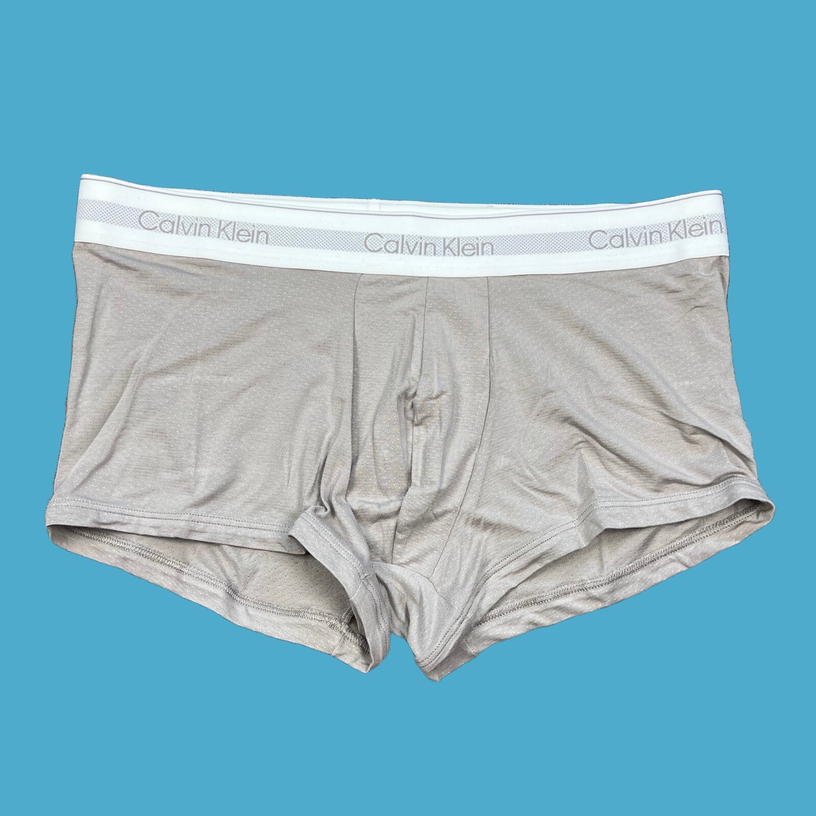 Calvin Klein CK mens beige color modal mesh low rise trunk underwear size M L